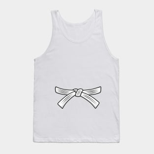 Judo belt white belt Judo 6th Kyu Obi, Jiu-Jitsu, Aikido Tank Top